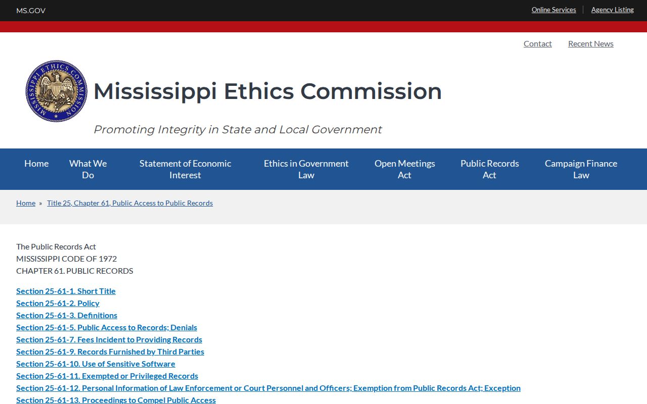 Scott County court case records Mississippi public records access guidance