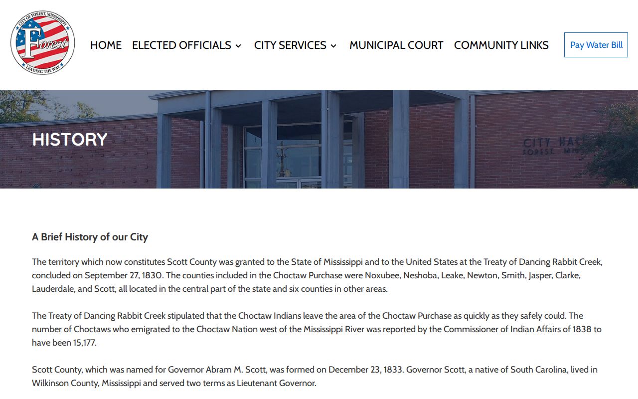 Forest court records city history source