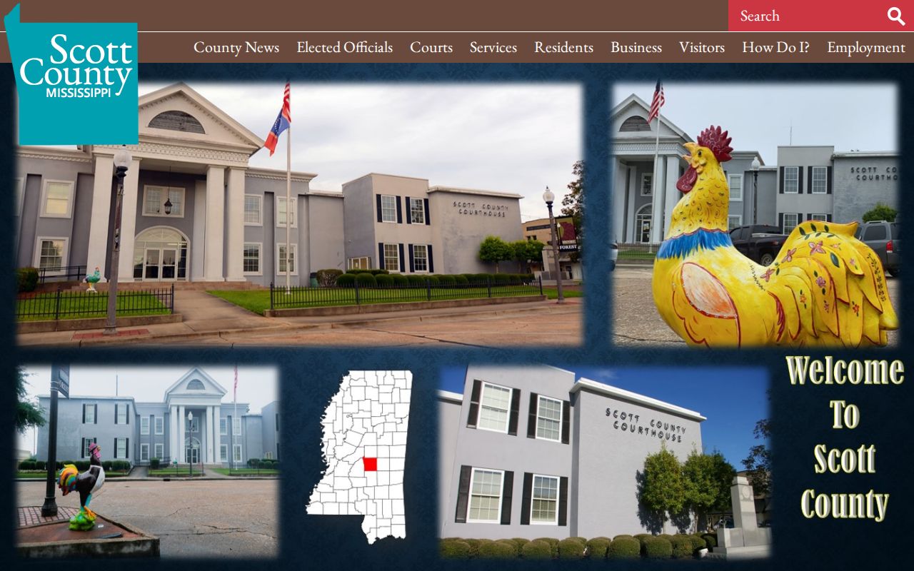 Scott County court docket county government and courthouse context